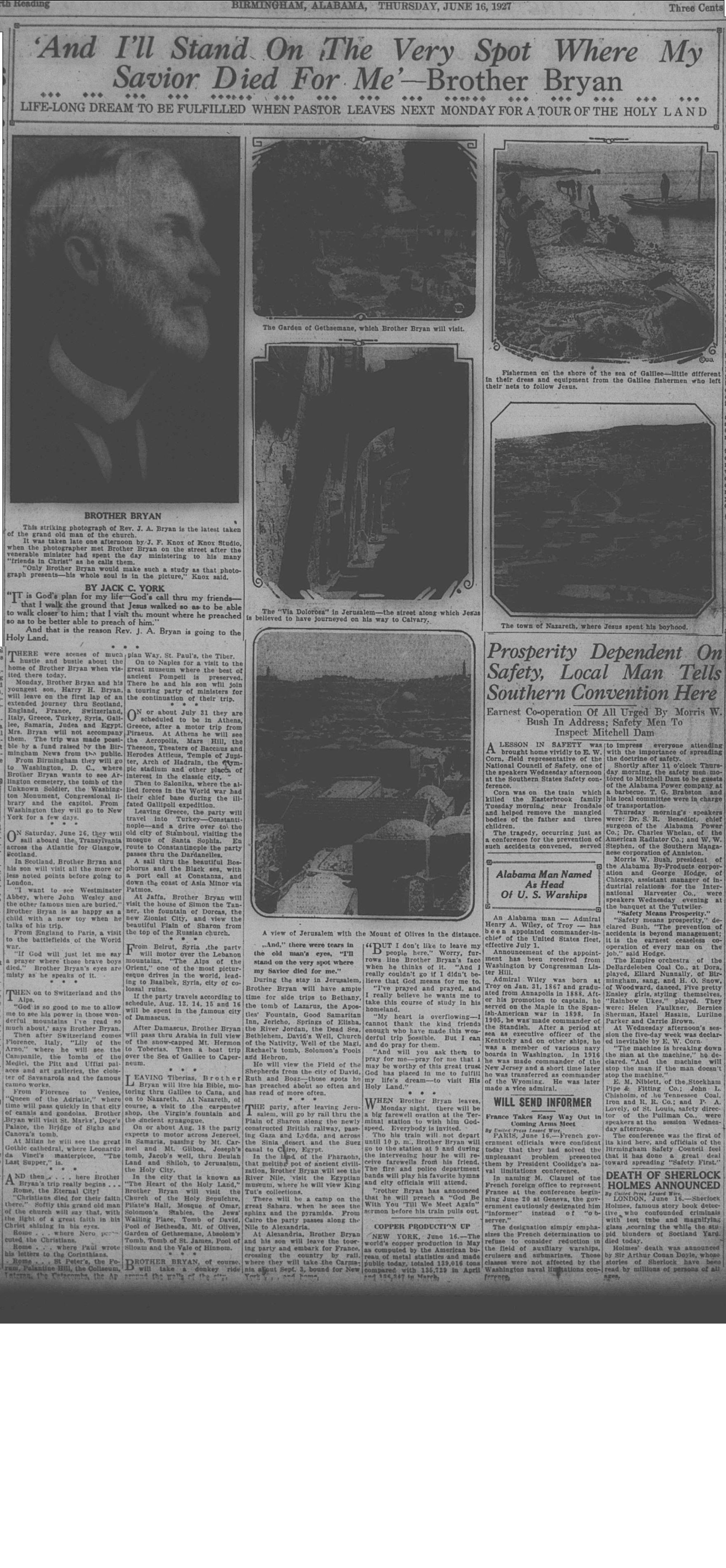 And I'll Stand On the Very Spot Where My Savior Died For Me--Brother Bryan